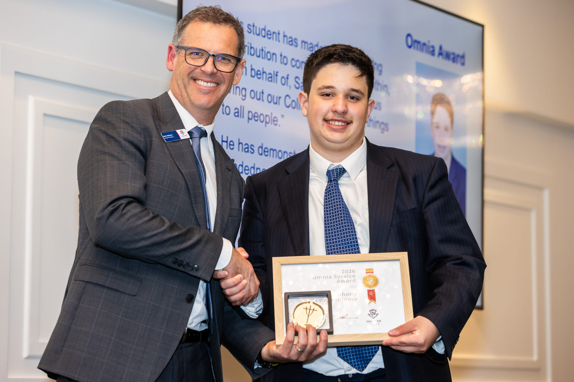 2026 Valedictory Omnia Award Anthony Di-Pietrantonio 